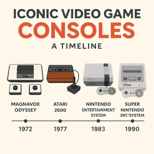 The Dawn of Gaming: Exploring the World’s First Video Game Console | Magnavox Odyssey 5 Iconic Video Game Consoles Timeline