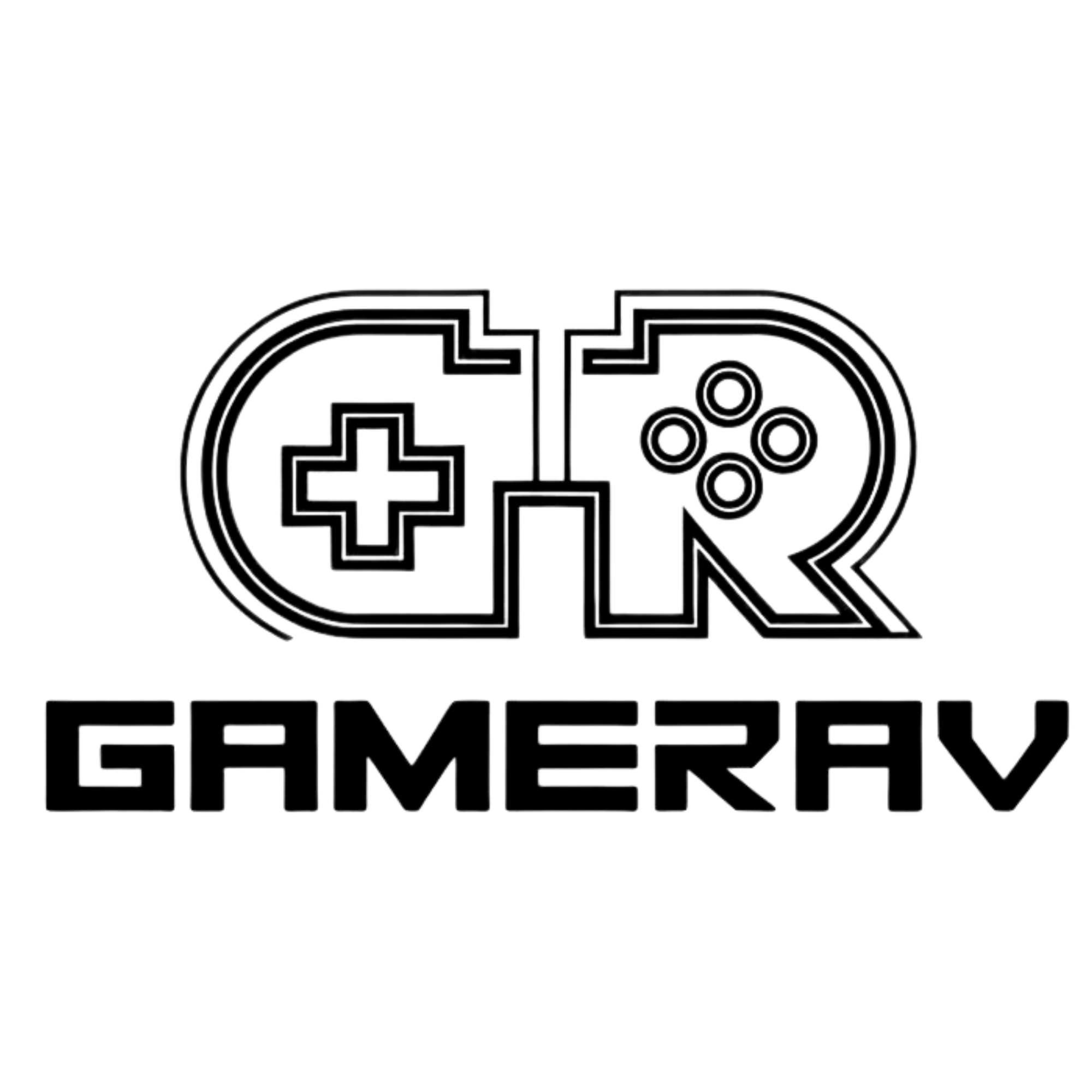 GameRav Logo Full Black